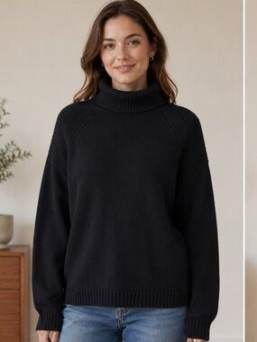 BCBGeneration Black Turtleneck Sweater